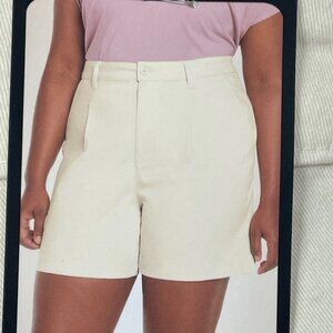 Banana Republic Womens Pleat Front Shorts Size 12 Cotton Blend d0843